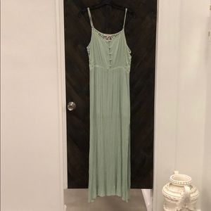 Light mint maxi dress